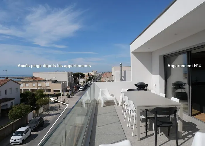 South-of-france Magnifique T5 Avec Clim, Terrasse 30 M2 Vue Sur Et Barbecue, Parking, 40m De La 아파트 *