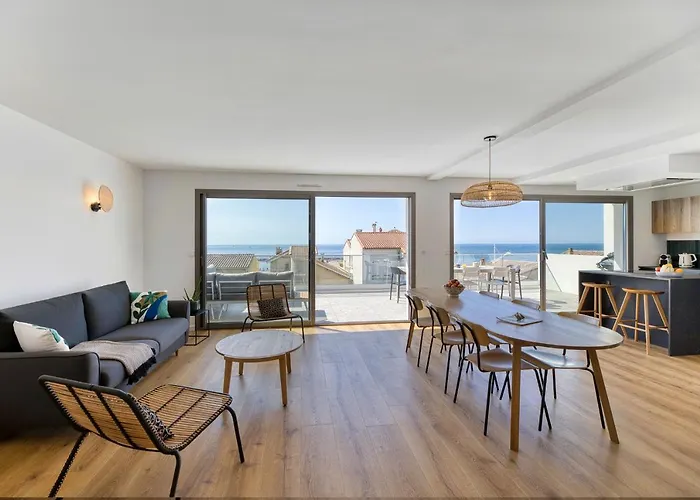 South-of-france Magnifique T5 Avec Clim, Terrasse 30 M2 Vue Sur Et Barbecue, Parking, 40m De La 아파트